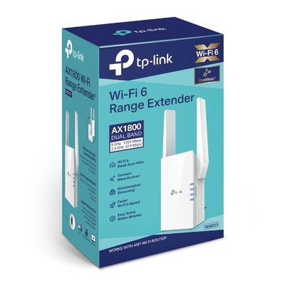 含發票~TP-Link RE605X AX1800 雙頻無線網路WiFi 6訊號延伸器(Wi-Fi 6 中繼器)