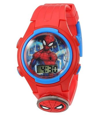 預購 美國帶回 Spiderman 蜘蛛人熱賣款 超帥氣兒童手錶 電子錶  LCD燈光 生日禮 開學禮