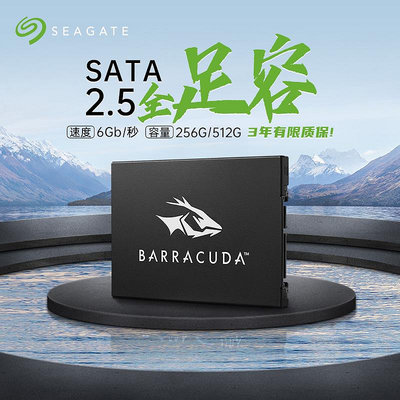 Seagate希捷2.5寸512G 1T 2T固態硬碟筆電桌機SSD硬碟SATA3