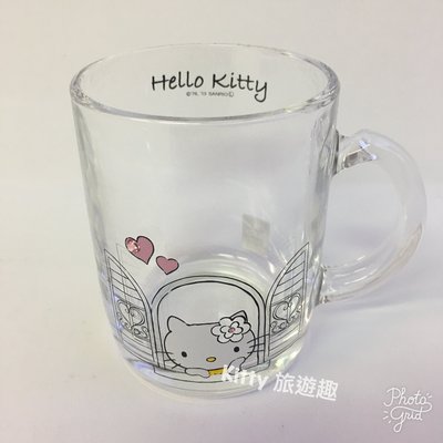 [Kitty 旅遊趣] Hello Kitty 水鑽玻璃杯 凱蒂貓 窗 水鑽馬克杯 杯子 禮物 送禮