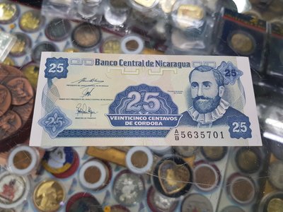 ☆孟宏館☆NICARAGUA 尼加拉瓜~紙鈔鈔票~C78