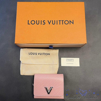 Sunny二手 LOUIS VUITTON 路易威登 LV TWIST 粉色 水波紋 三折 短款 錢包 錢夾 皮夾 短夾