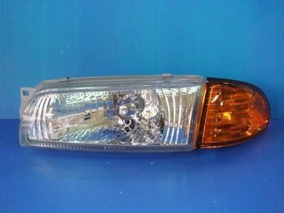 小亞車燈╠ 高優質 真正水 三菱 LANCER 93 年 晶鑽 大燈 + 晶鑽 角燈DEPO