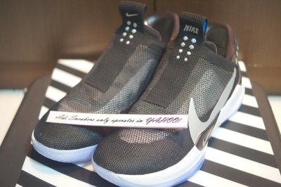 Nike Adapt BB Black Pure Platinum AO2582-001 自動綁鞋帶 代購附驗鞋證明