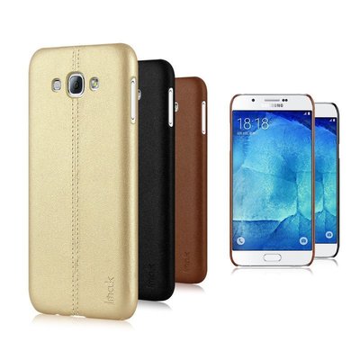 --庫米--IMAK SAMSUNG Galaxy A8 睿翼保護殼 皮革質感 背殼 背蓋