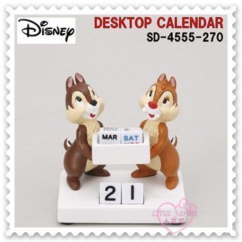 ♥小公主日本精品♥《Disney》迪士尼 奇奇蒂蒂 桌曆 日曆 萬年曆 桌面日曆 骰子造型 (預購)