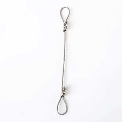 不銹鋼鋼絲繩鎖線器雙孔可調伸縮收緊自鎖卡扣鎖扣固定配件吊碼~特價