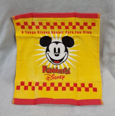 全新 日本迪士尼樂園 米奇方巾 米老鼠手巾 disney resort mickey mouse 米奇擦手巾 米奇毛巾