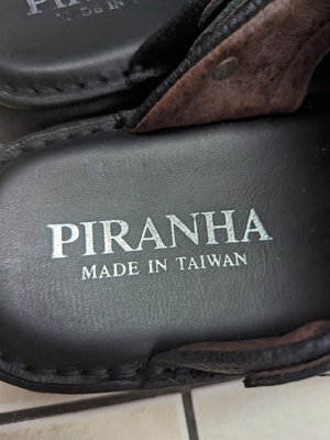 台灣製造 黑色真皮涼鞋 牛皮拖鞋 40號
