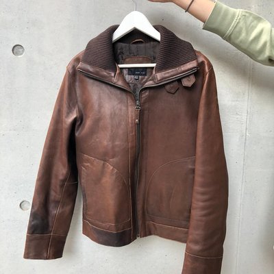 已售 Zara皮夾克 真皮衣 A2B2N2ma1 bomber rider leather jacket 防風外套風衣騎士皮衣  b3b1g1 坦克coat