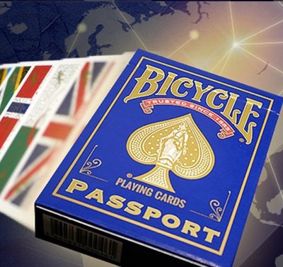 現貨 默默紙牌Bicycle Passport Project美國進口護照國旗花切撲克牌