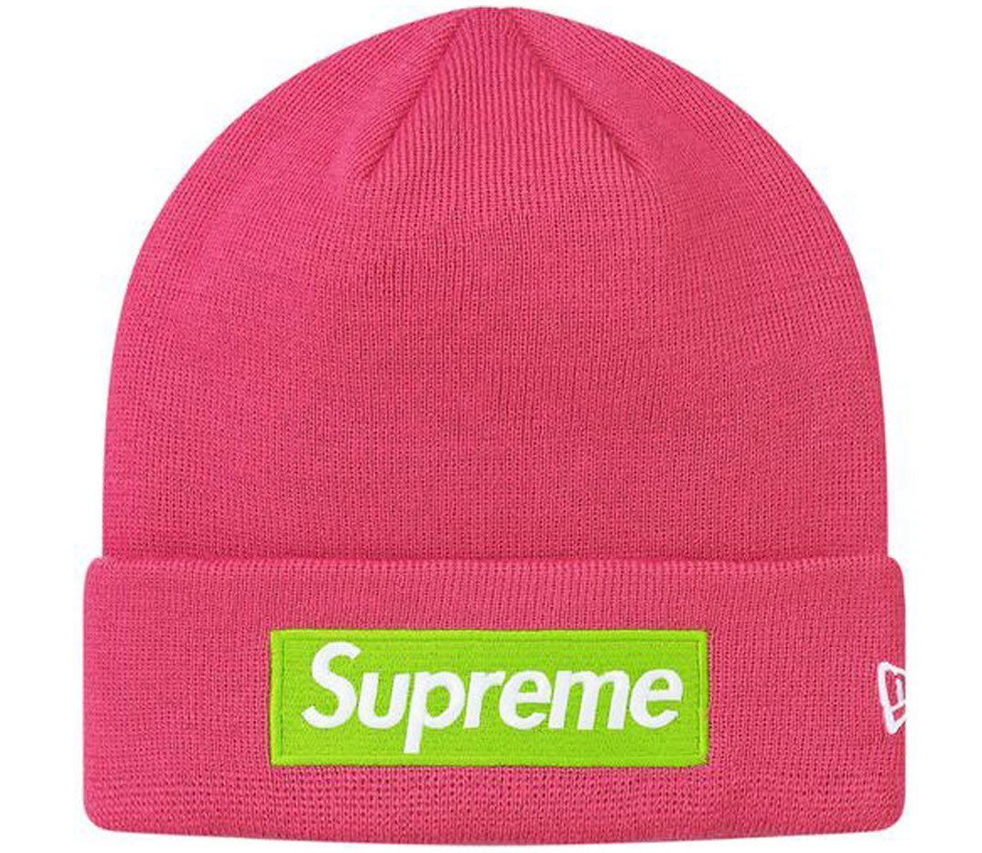 17糖果色Supreme New Era Box Logo Beanie 毛帽針織帽毛線帽帽子男女