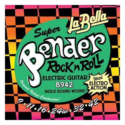 大鼻子樂器 La Bella 電吉他弦 B942 Super Bender Electric Guitar