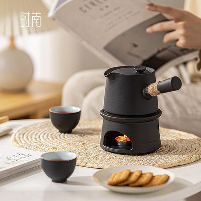 日式溫茶爐小火爐套裝陶瓷蠟燭加熱底座溫茶器家用暖茶保溫煮茶爐
