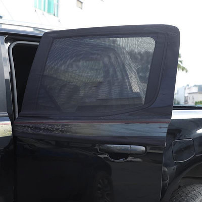 台灣現貨福特 Ranger Everest 遮陽簾 透氣網狀汽車窗簾門 窗戶網 用於露營防蟲 2件    最