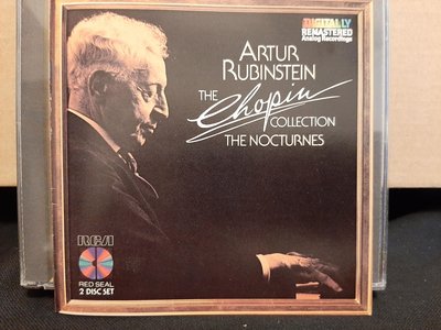 Rubinstein,Chopin-The Nocturnes ,魯賓斯坦，蕭邦-夜曲，共2片CD,如新。