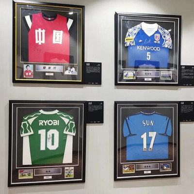 球衣裝裱足球藍球網球紀念收藏展出球衣裱框相框實木展示框