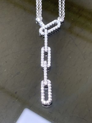 【永大精品】 鑽石墜子 設計款 天然真鑽 白K金材質 配鑽共重0.80ct