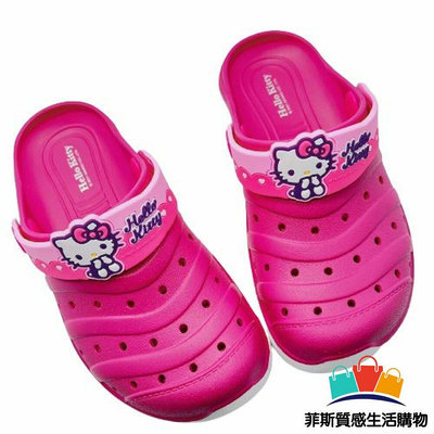 【菲斯質感生活購物】現貨 限時特賣!! 台灣製Hello Kitty涼鞋-桃紅兒童涼鞋 涼鞋 女童鞋 室內鞋 沙灘鞋
