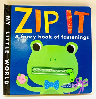 現貨《童玩繪本樂》ZIP IT 操作書 鈕扣鞋帶 硬頁 A FANCY BOOK OF FASTENINGS 幼兒自主學習
