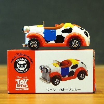 日本東京迪士尼園區限定Tomica 多美車玩具總動員 翠絲敞篷車 TOMICA ToyStory Jessie~