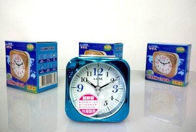 地球儀鐘錶A-ONE 靜音小鬧鐘 台灣製造 夜光 貪睡 夜燈顯示 學生 上班必備 【網路超低價140】TG-0178藍