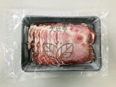 台灣本地冷凍梅花豬肉片 （電宰豬肉）【每盒150公克】《大欣亨》B351014