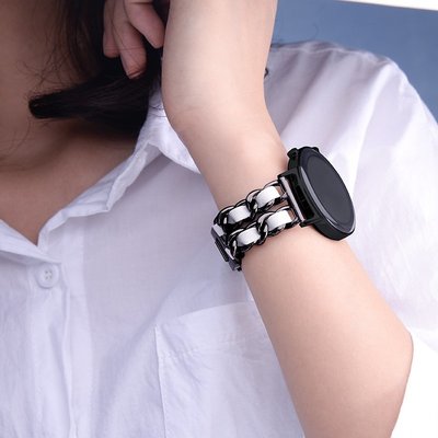 錶帶 手錶配件小米Color2表帶小香風amazfit1/2/2s/3代華米手表GTR/GTS智能手表pop合金時尚腕帶