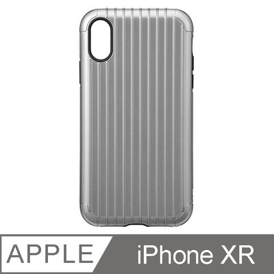 KINGCASE (現貨) Gramas 日本東京 抗衝擊行李箱iPhone XR 經典手機殼 - Rib(灰)