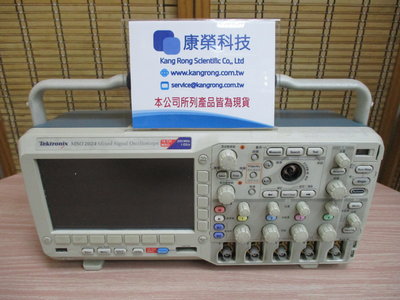 康榮科技二手儀器領導廠商Tektronix MSO2024 故障品 200MHz 4+16 CH MSO示波器