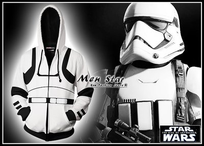 【Men Star】免運費 STAR WARS 天行者的崛起 彈力運動外套 連帽外套 小外套 服 裝備 媲美 stage