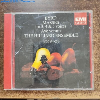 威廉伯德 The Hilliard Ensemble 已拆 古典CD一Yahoo壹號唱片
