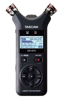 【 公司貨】達斯冠 TASCAM DR-07X 攜帶型數位錄音機