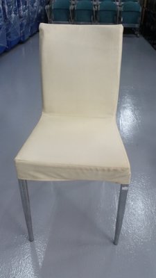 宏品2手家具店 F52523米白色皮製餐椅*書桌椅 電腦椅 讀書椅 辦公椅 會議椅 洽談桌椅 中古傢俱拍賣