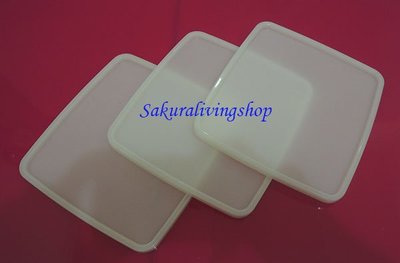 Tupperware特百惠680ml正方形冷藏盒系列保鮮盒的上蓋1個(白色上蓋)**特150元**現貨