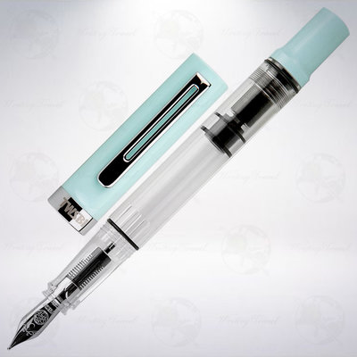 台灣 TWSBI 三文堂 ECO-T 三角握位活塞吸墨式鋼筆: 薄荷藍