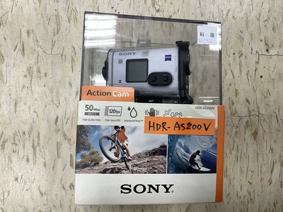 [保固一年] [高雄明豐] 公司貨 全新品 Sony HDR-AS200V 防水運動攝影機 庫存出清  [H33]