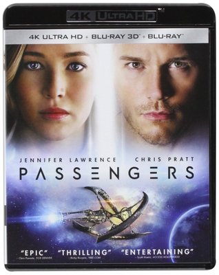BD 全新美版【星際過客】【Passengers】Blu-ray 4K藍光 UHD + BD