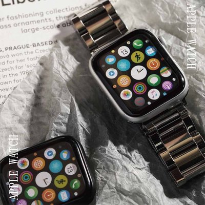 ∥ 國王時計 ∥ 精緻光感316L不鏽鋼錶帶 Apple watch(38/40/41mm)通用錶帶