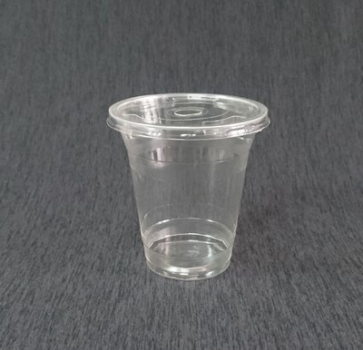 含稅100組 環保可分解【PLA R360Y 有捲邊冷飲杯+圓孔平蓋】透明杯 塑膠杯 Y形杯 造型杯 環保杯 杯子