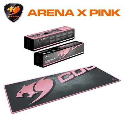 「阿秒市集」COUGAR 美洲獅 ARENA X PINK 電競滑鼠墊 粉色