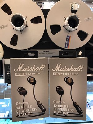 缺貨 東京快遞耳機館 門市試聽 Marshall Minor II APTX 磁吸 快充 藍芽耳機 舒適耳塞式 耳機