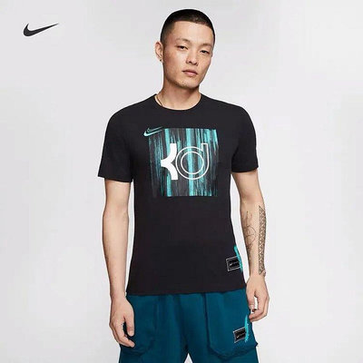NIKE耐克男裝2023夏季新款KD杜蘭特籃球短袖圓領半袖T恤CD1279 L-