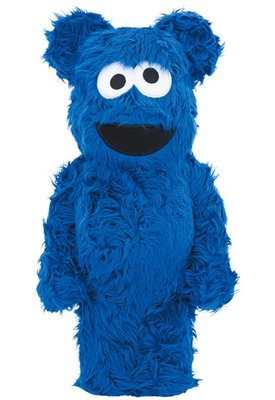 【ToMo】Be@rbrick Sesame street 芝麻街 藍色毛怪 餅乾怪獸 1000% 公仔熊
