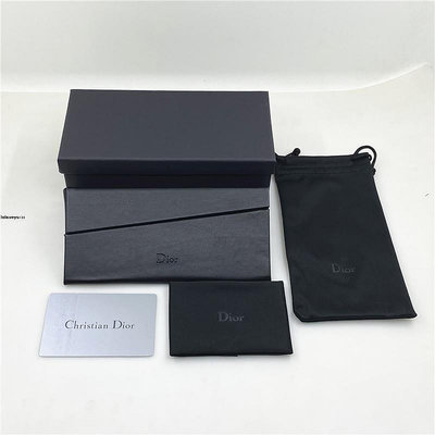 (）Dior全套黑色折迭眼鏡皮盒CD迪奧太陽鏡盒三角墨鏡包裝盒子新禮盒X1