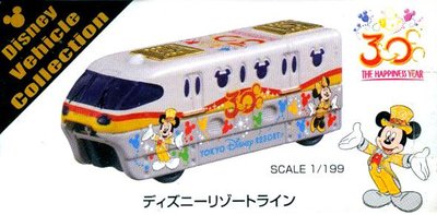 DISNEY東京迪士尼TOMICA多美車限定30周年紀念單軌列車