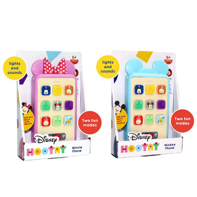 玳玳的玩具店 HOOYAY系列兒童玩具手機 米奇 米妮兩款可選 /商驗字號M33754 / 正版授權/ Disney