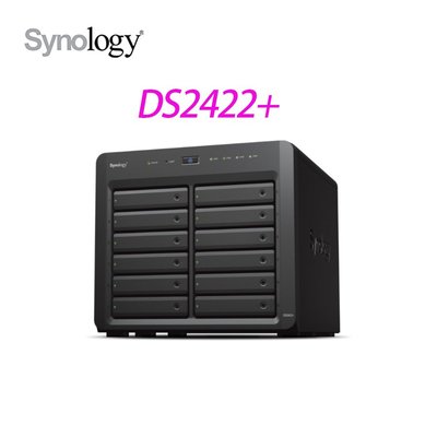 免運「Sorry」Synology 群暉 DS2422+ 12Bay NAS AMD 四核 4G D4 網路儲存伺服器
