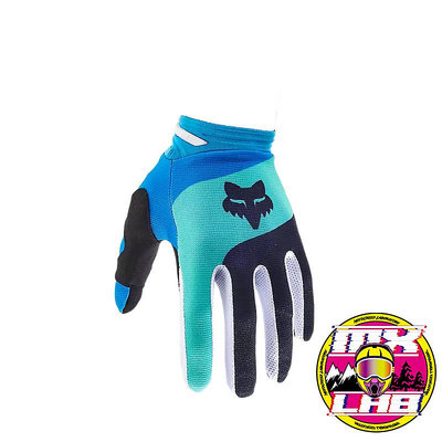 𝕸滑胎實驗室𝖃 Fox® 180 Ballast 手套 短手套 黑/藍 越野 滑胎 林道 螢幕觸控 透氣