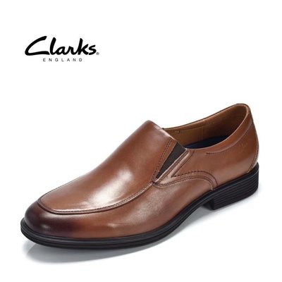clarks其樂男鞋2022春款圓頭簡約商務正裝平跟皮鞋男Whiddon Step